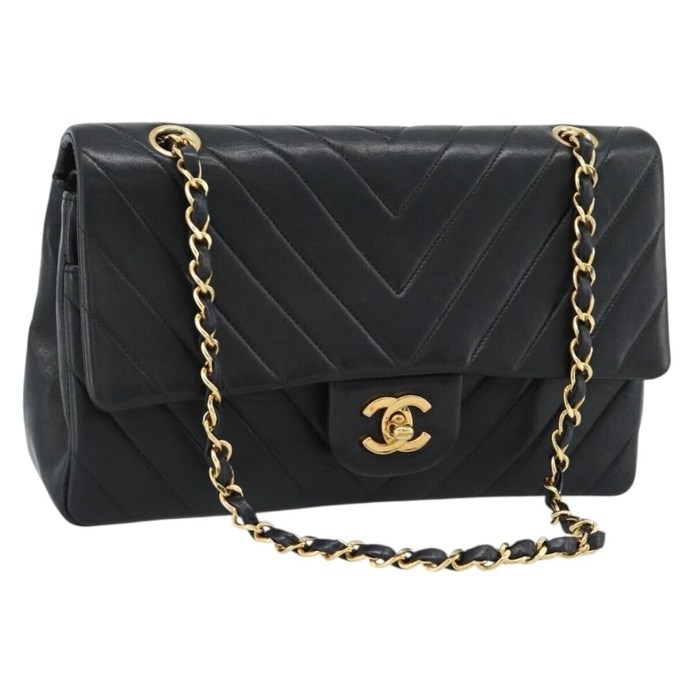 Chanel Timeless - Classic Double Flap Chevron Calfskin Medium